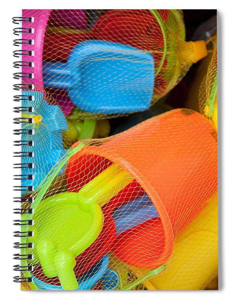 Buckets And Spades Spiral Notebook featuring the photograph Buckets and Spades by Helen Jackson