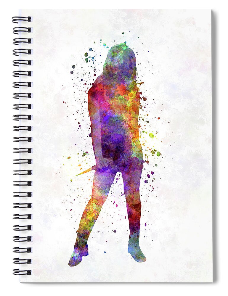 Buffy vampire hunter in watercolor art Spiral Notebook by Pablo