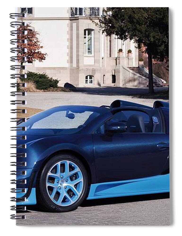 Bugatti Veyron 16.4 Grand Sport Spiral Notebook featuring the photograph Bugatti Veyron 16.4 Grand Sport by Mariel Mcmeeking