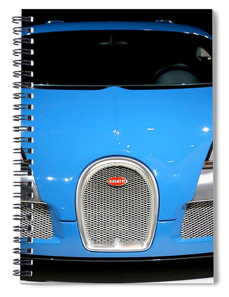 Bugatti Spiral Notebook featuring the photograph Bugatti Veyron by Peter Kraaibeek