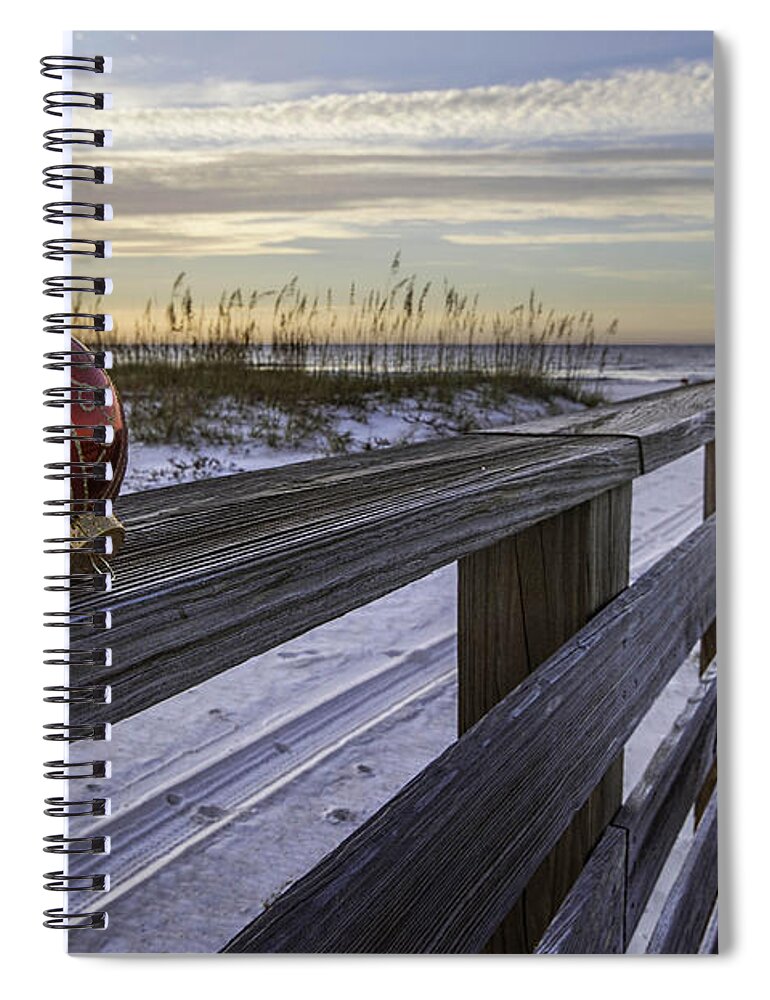 Alabama Spiral Notebook featuring the photograph Bulb on the Rail by Michael Thomas