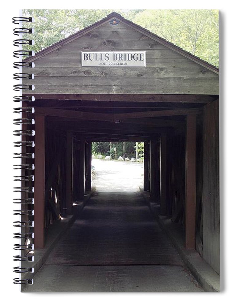 Bulls Spiral Notebook featuring the photograph Bull's Bridge 1 by Nina Kindred