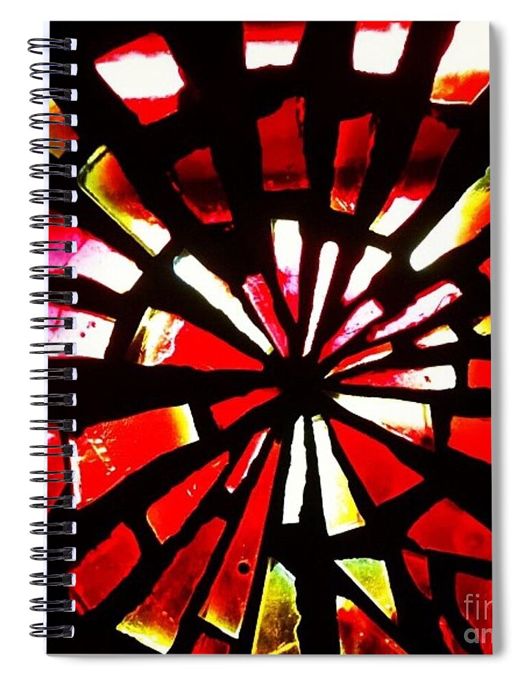 Stained Glass Spiral Notebook featuring the photograph Bully's by Denise Railey