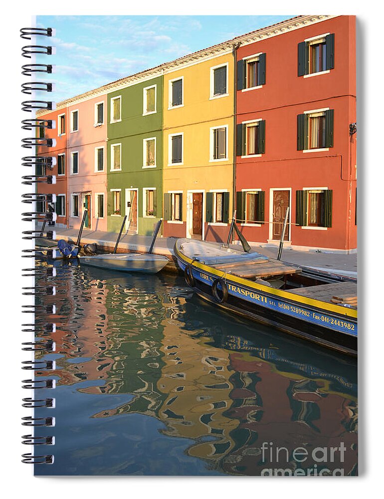 Burano Spiral Notebook featuring the photograph Burano Italy 1 by Rebecca Margraf