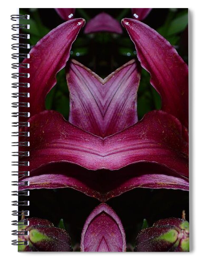 Burgundy Spiral Notebook featuring the photograph Burgundy by Beverly Shelby