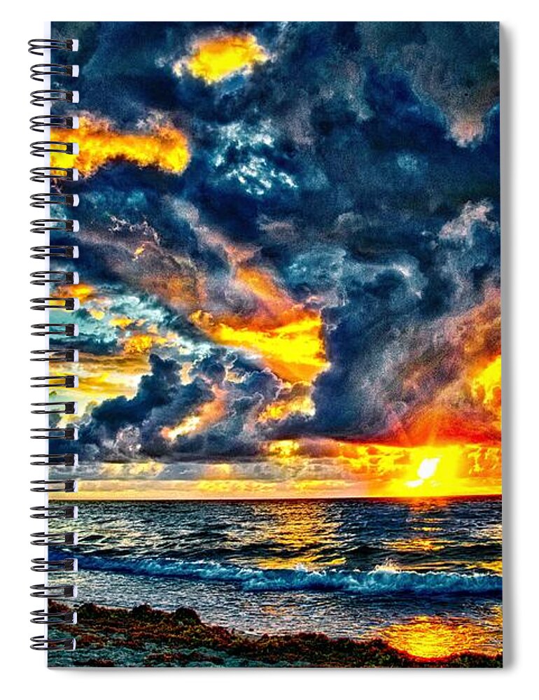 Sunrise Spiral Notebook featuring the photograph Bursting Forth by Dennis Baswell