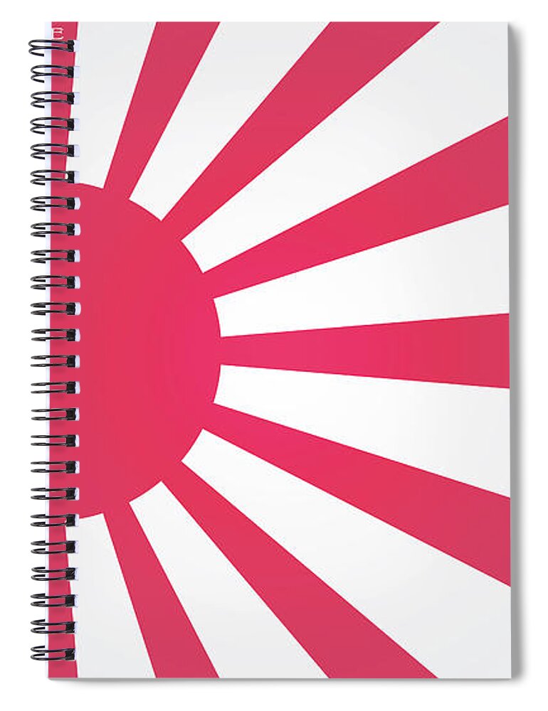 Bushido Warrior 7-5-3 Code Spiral Notebook featuring the painting Bushido Warrior 7-5-3 Code, The Way of the Warrior by Celestial Images