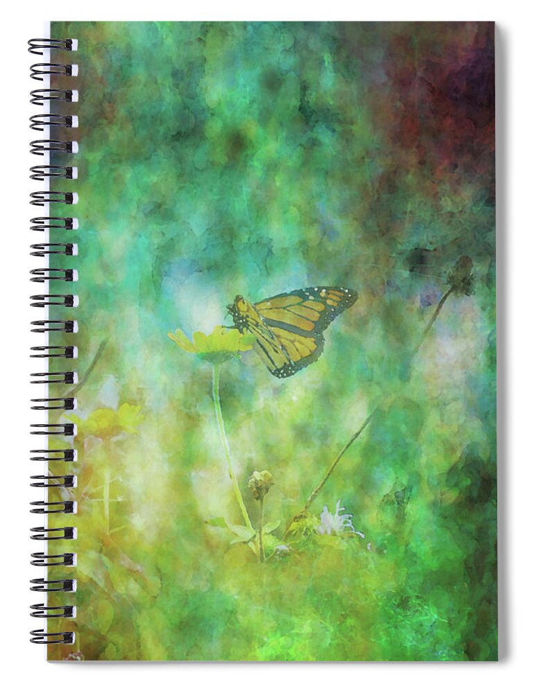 Butterfly Spiral Notebook featuring the photograph Butterfly Impression 5653 IDP_2 by Steven Ward