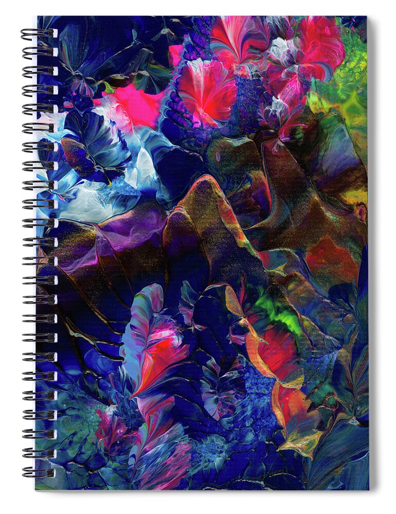 Butterfly Spiral Notebook featuring the painting Butterfly Mountain by Nan Bilden