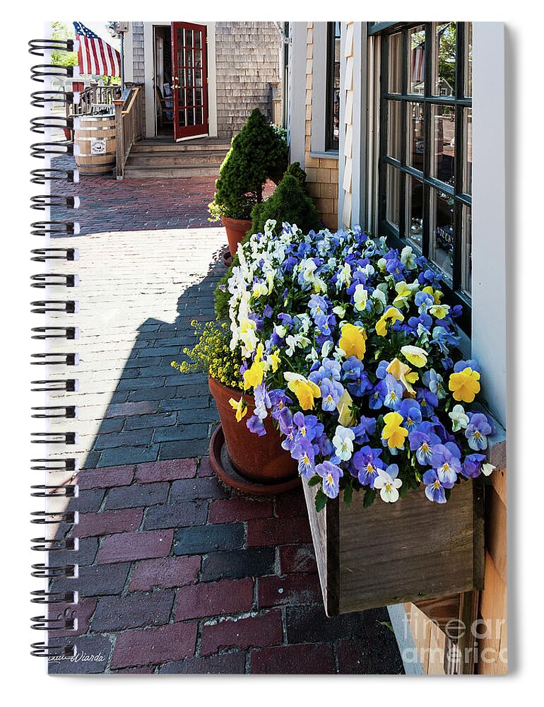 By The Nantucket Boat Basin Spiral Notebook featuring the photograph By The Nantucket Boat Basin by Michelle Constantine
