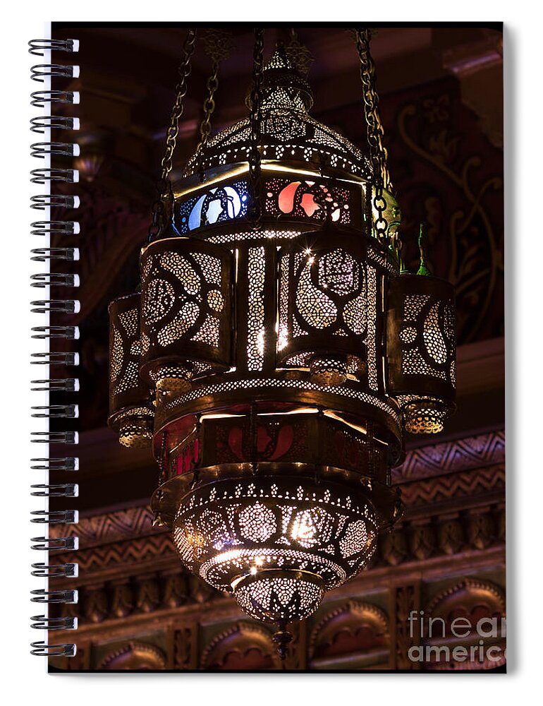 Art Spiral Notebook featuring the photograph Byzantine Lamp by Phil Spitze