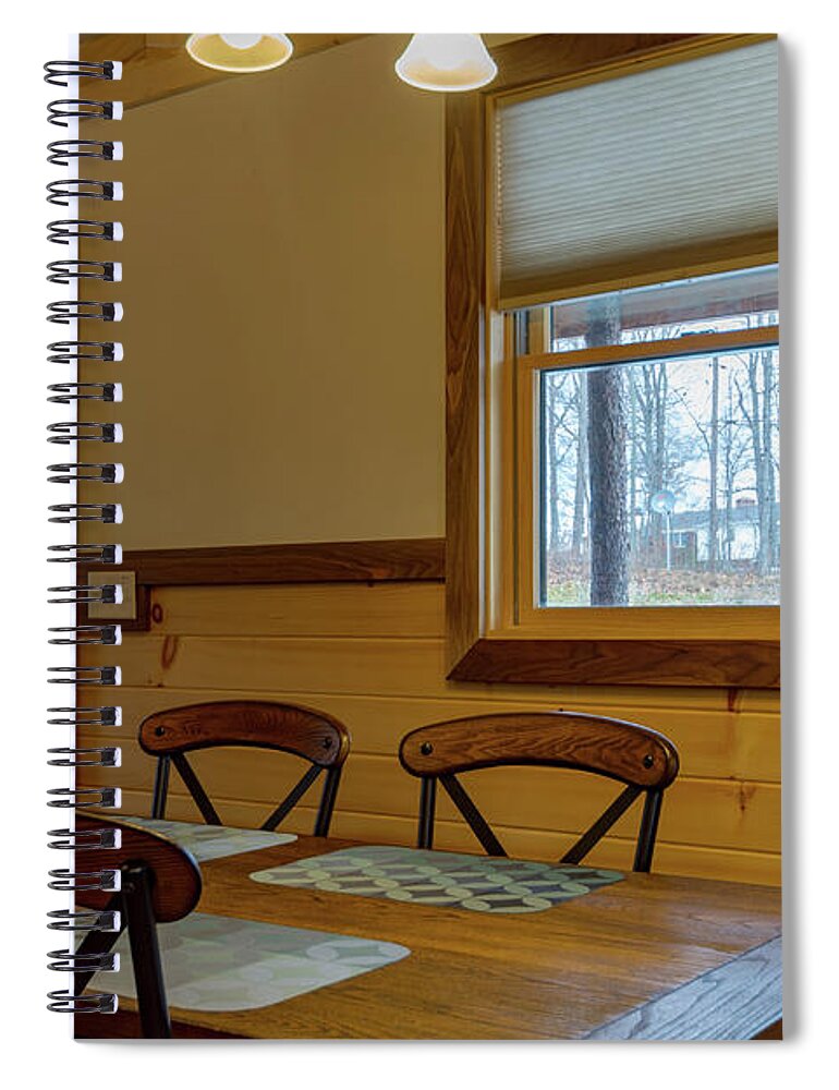 Rental Spiral Notebook featuring the photograph Cabin Interior 2 by William Norton