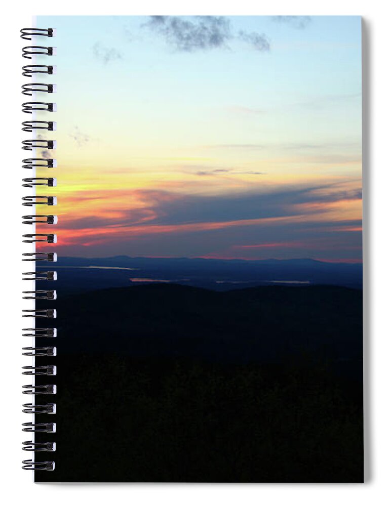 Landscape Spiral Notebook featuring the photograph Cadillac Sunset by Nicole Engelhardt