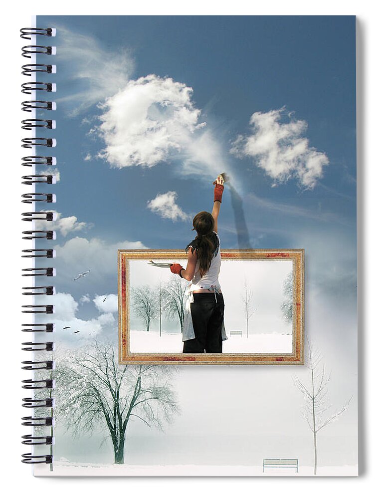 Califonia Dreaming Spiral Notebook featuring the photograph Califonia Dreaming by John Poon