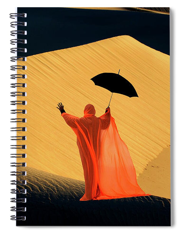 Death Valley Spiral Notebook featuring the photograph California Gold 2 by Bob Christopher
