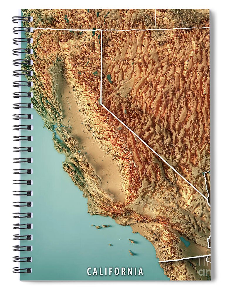 Topographic Stationary Designs : mountain notebook