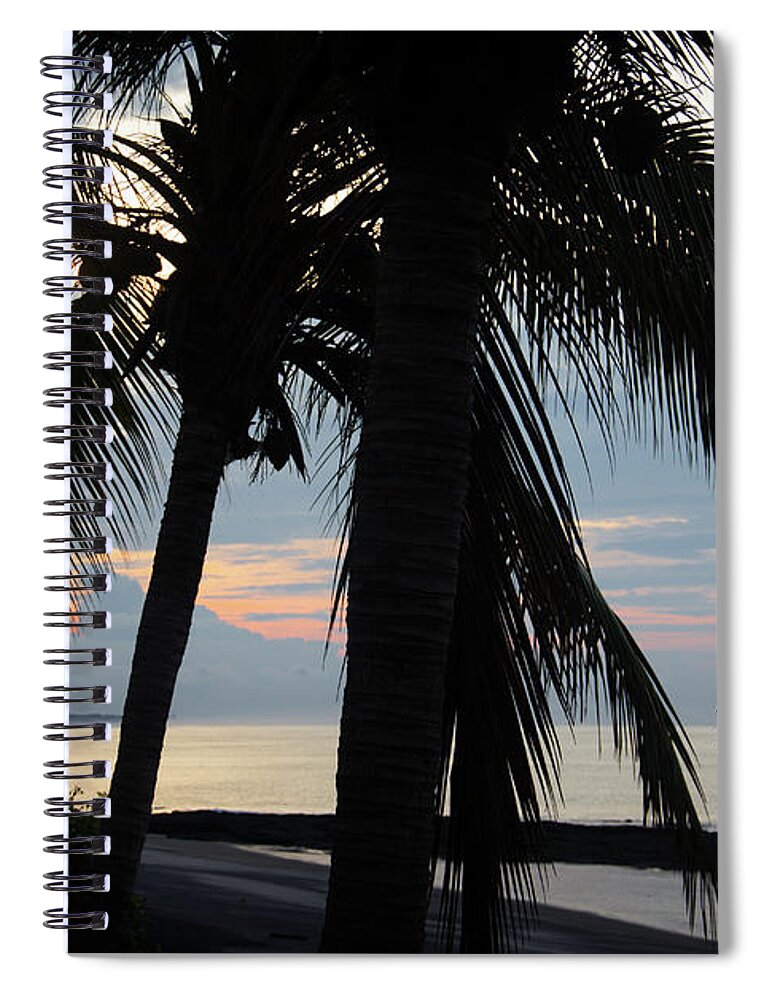 Beach Spiral Notebook featuring the photograph Calm Beach in the early morning by Bob Hislop