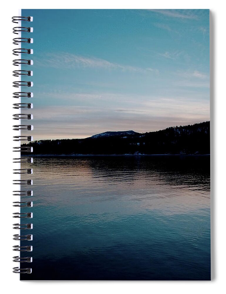 Lake Spiral Notebook featuring the photograph Calm Blue Lake by Troy Stapek