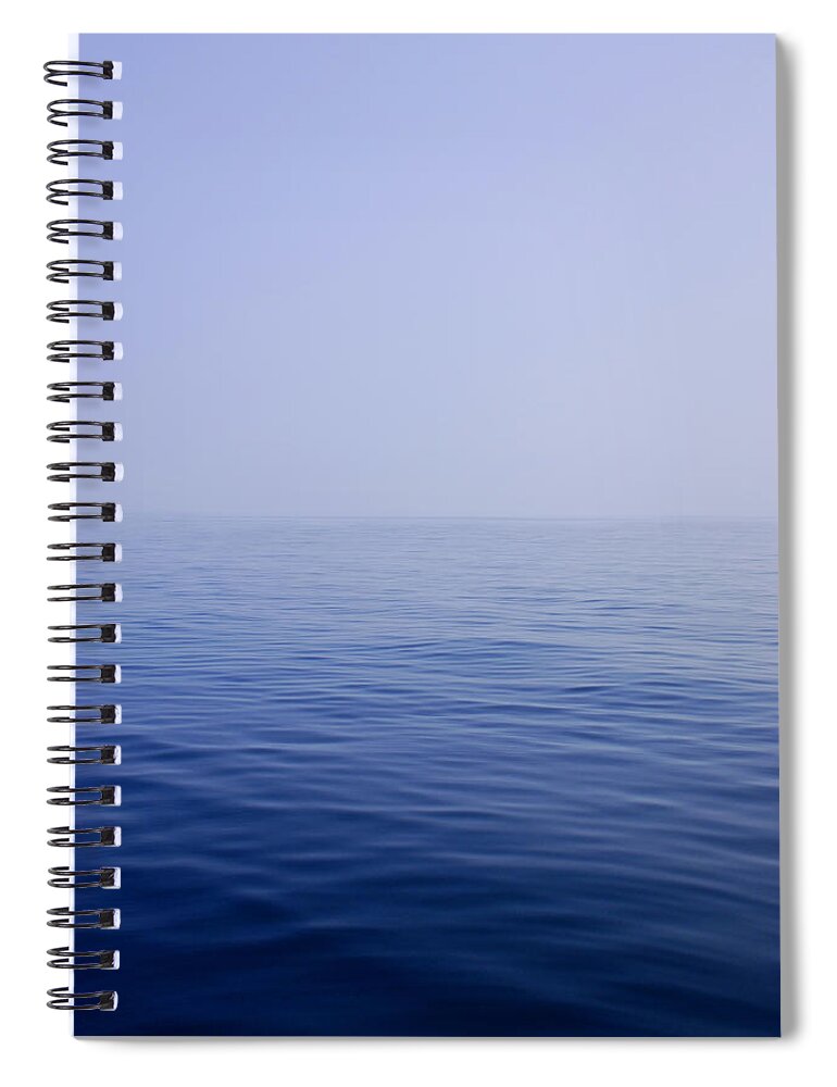Calm Spiral Notebook featuring the photograph Calm Sea by Charles Harden