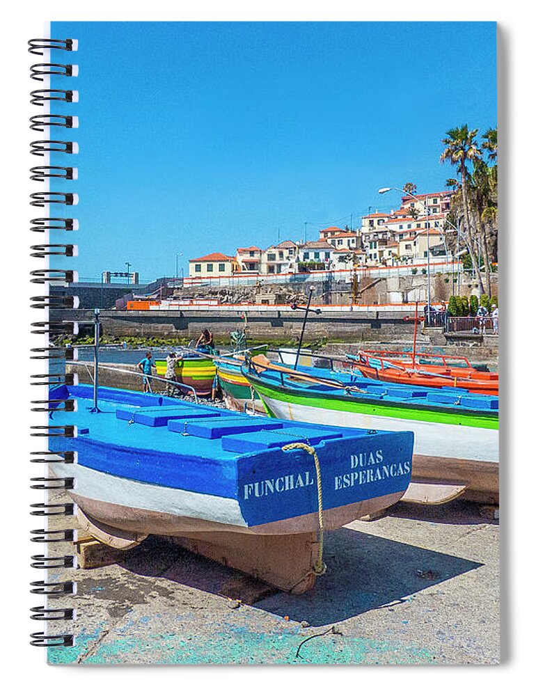 Camara De Lobos Spiral Notebook featuring the photograph Camara De Lobos in Madeira by Brian Tarr