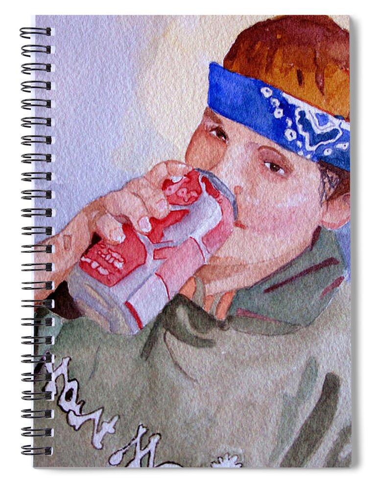 Camp Spiral Notebook featuring the painting Camp Mount Moriah by Sandy McIntire
