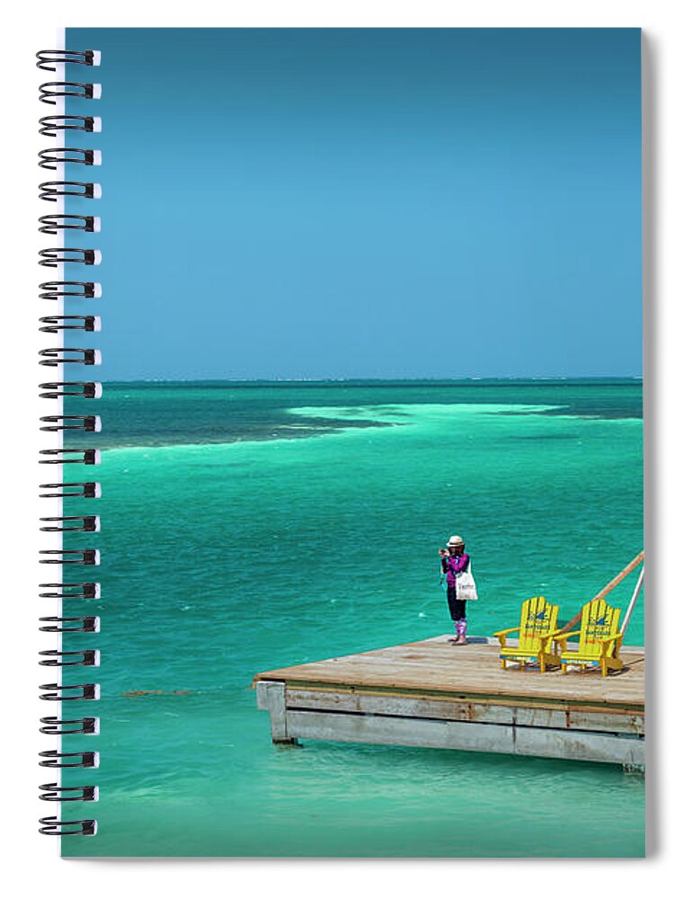 Caye Caulker Belize Spiral Notebook featuring the photograph Can You Hear me NOW by David Zanzinger