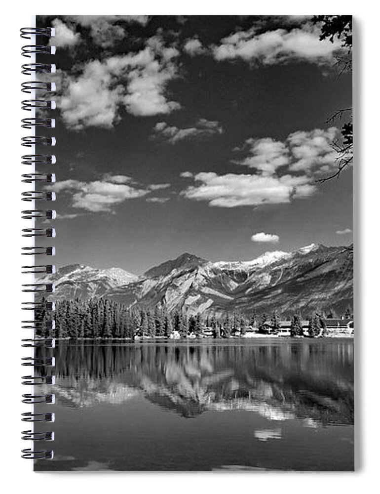 Canadian Rockies Spiral Notebook featuring the photograph Canadian Rockies No. 4-2 by Sandy Taylor