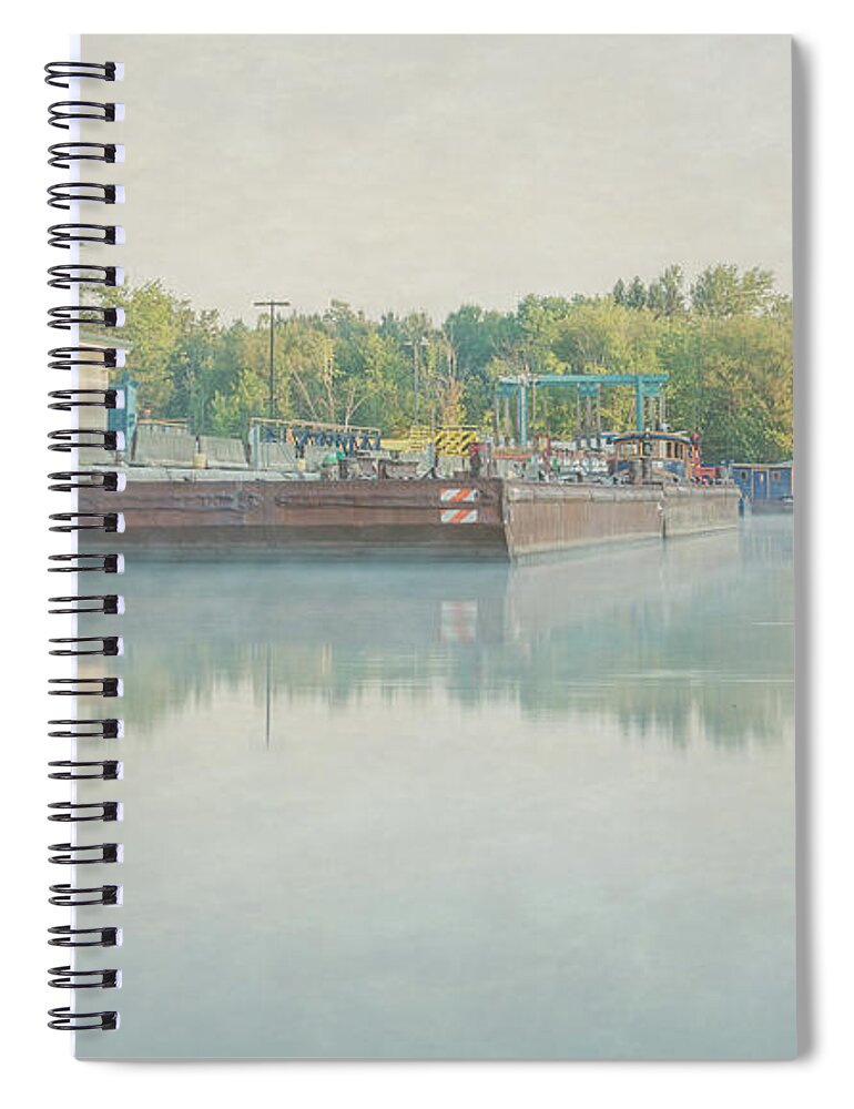Canal Spiral Notebook featuring the photograph Canal in Pastels by Everet Regal