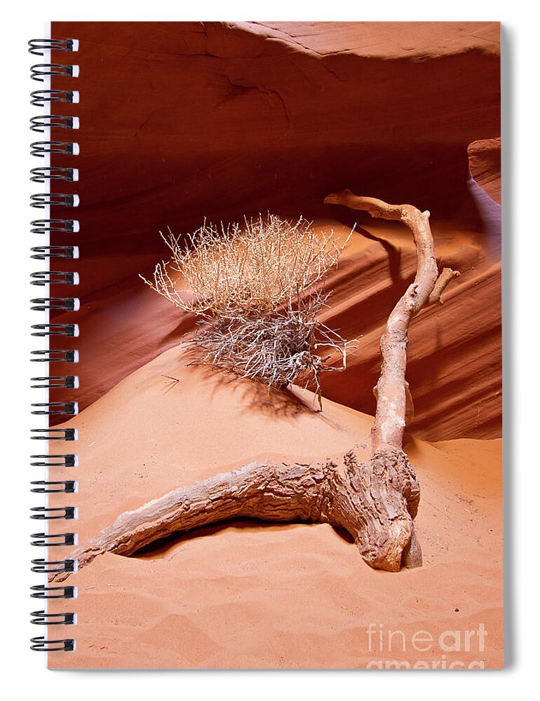 Antelope Canyon Spiral Notebook featuring the photograph Canyon Branch by Bryan Keil