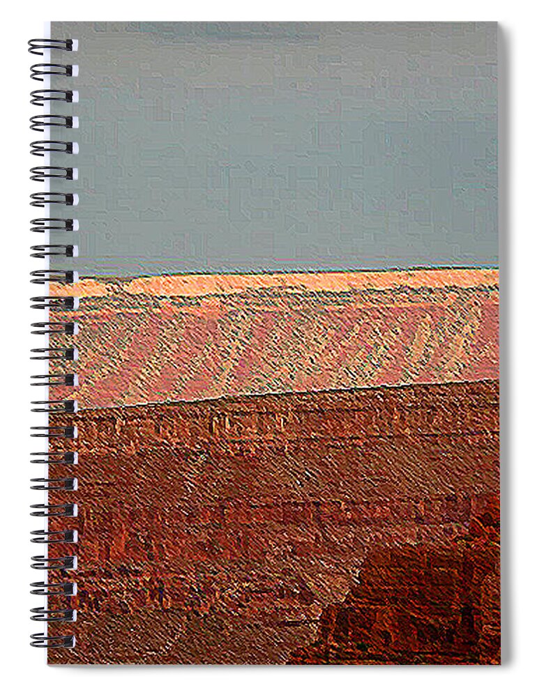 Grand Canyon Spiral Notebook featuring the photograph Canyon Rims by Angela L Walker