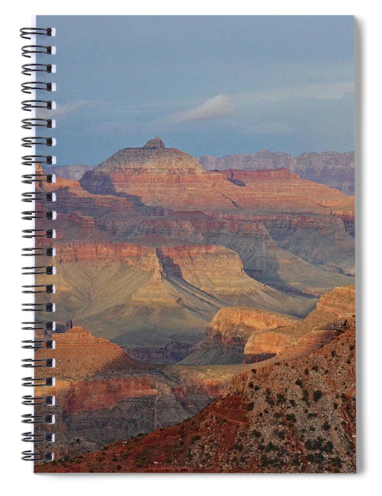 Dusk Spiral Notebook featuring the photograph Canyon Sunset by Debby Pueschel