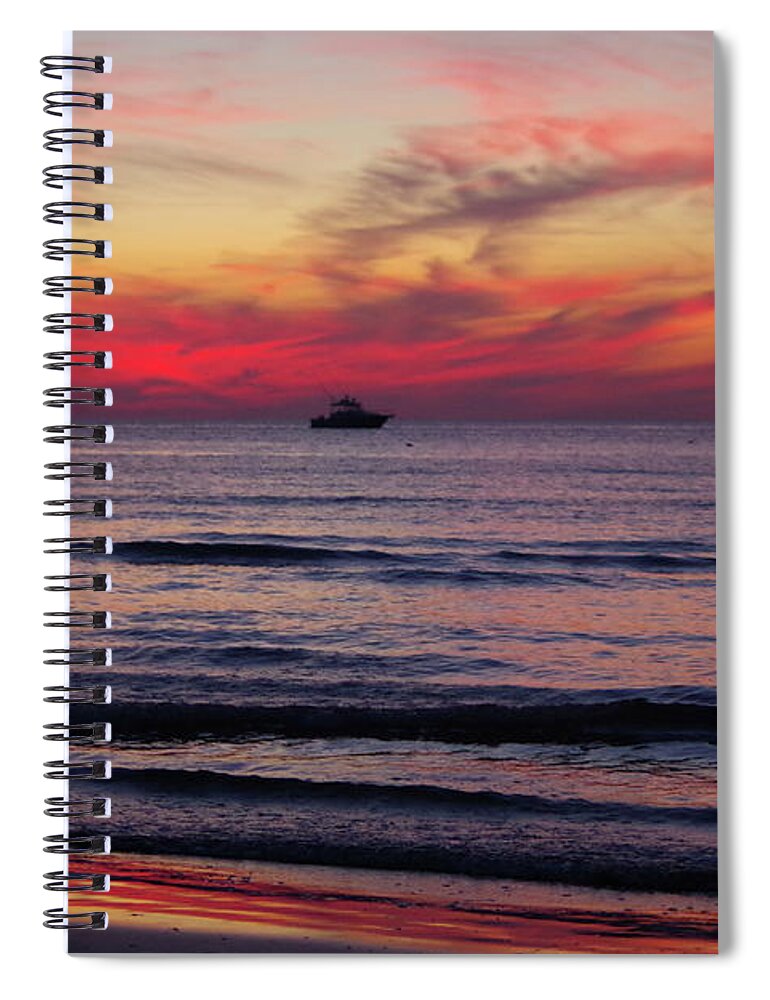 Cape Charles Spiral Notebook featuring the photograph Cape Charles Sunset #2 by Tannis Baldwin