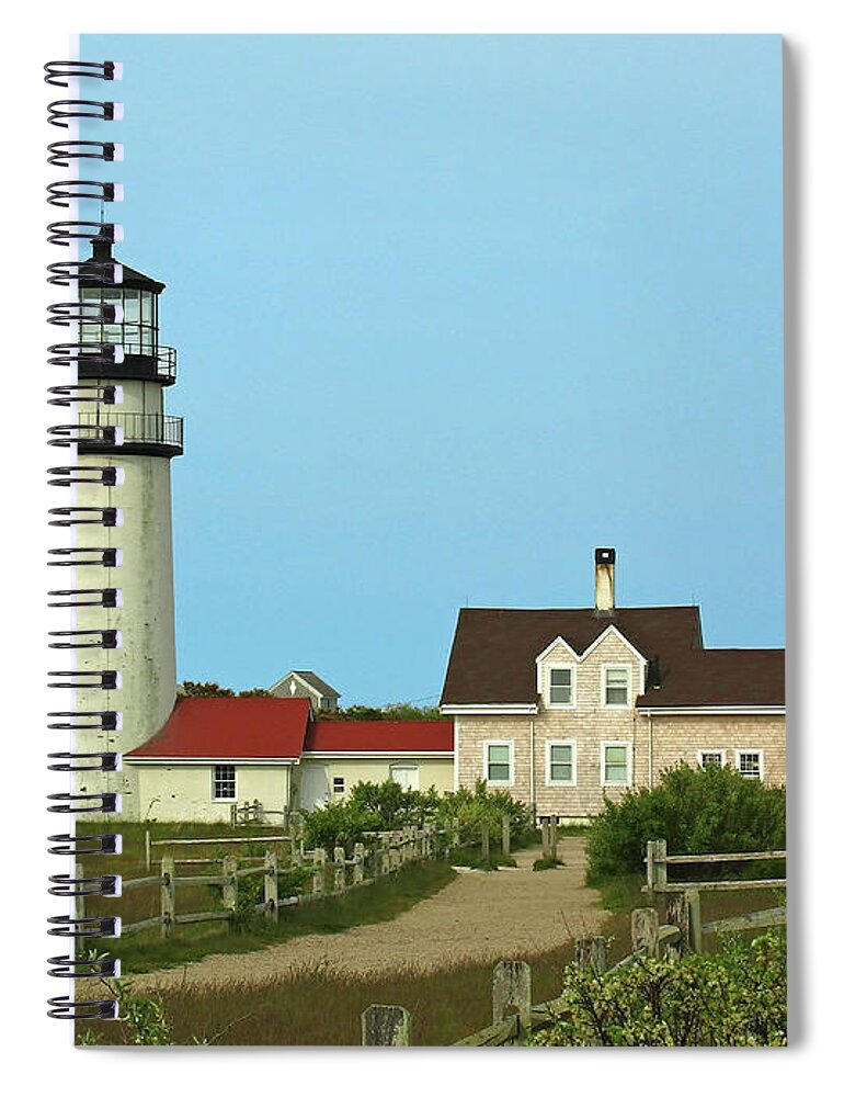 Highland Lighthouse Spiral Notebook featuring the photograph Cape Cod Highland Lighthouse by Juergen Roth