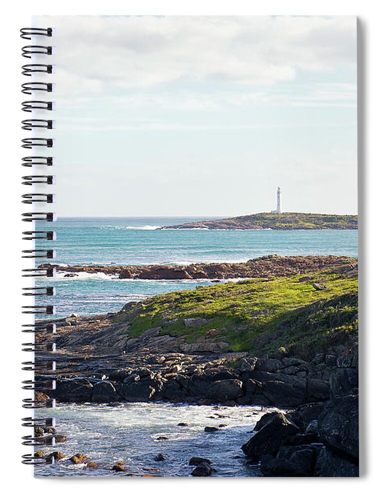 Australia Photography Spiral Notebook featuring the photograph Cape Leeuwin Lighthouse by Ivy Ho
