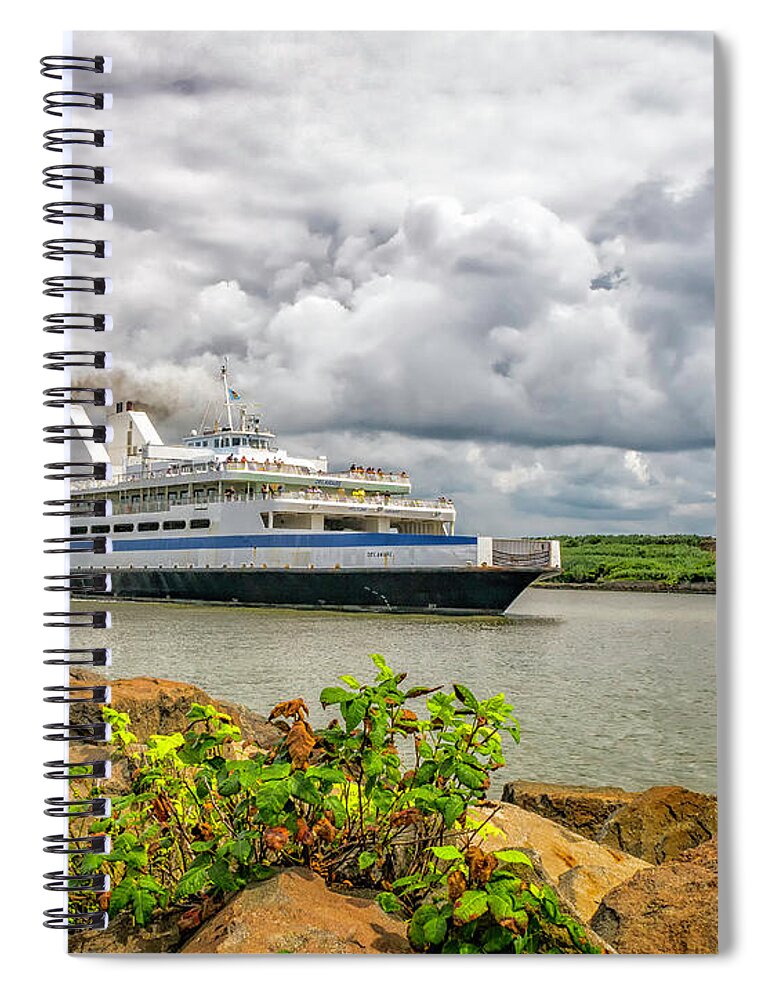 Cape May Spiral Notebook featuring the photograph Cape May Ferry by Nick Zelinsky Jr