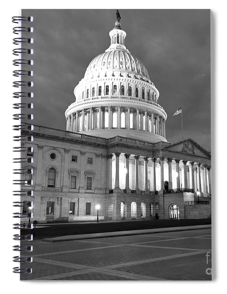 Capital Spiral Notebook featuring the photograph Capital by Dennis Richardson