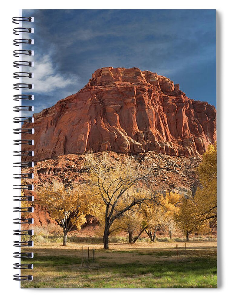 Capital Spiral Notebook featuring the photograph Capital Reef Autumn by Martin Gollery