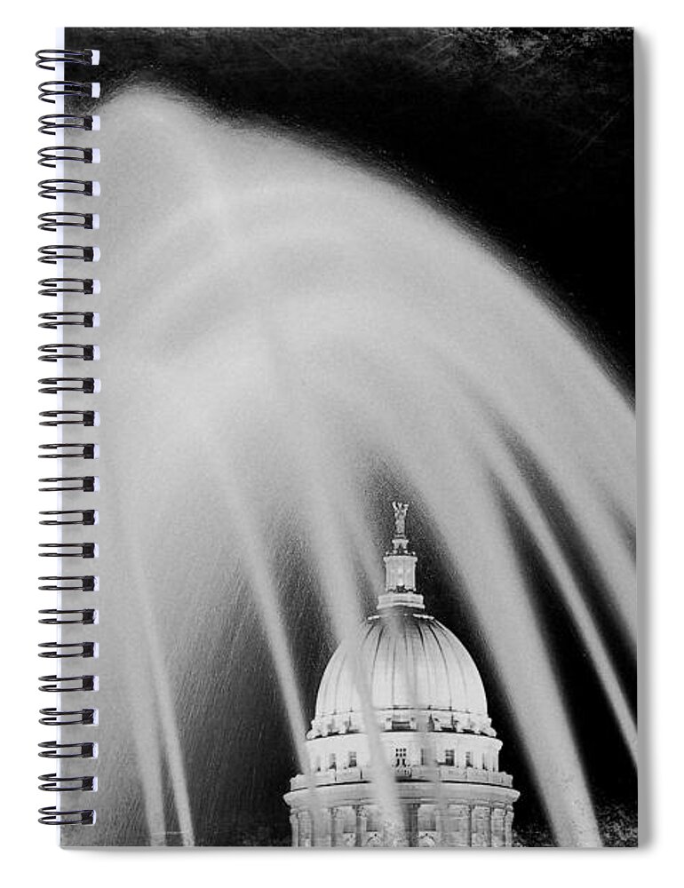 Madison Spiral Notebook featuring the photograph Capital Stained by Todd Klassy