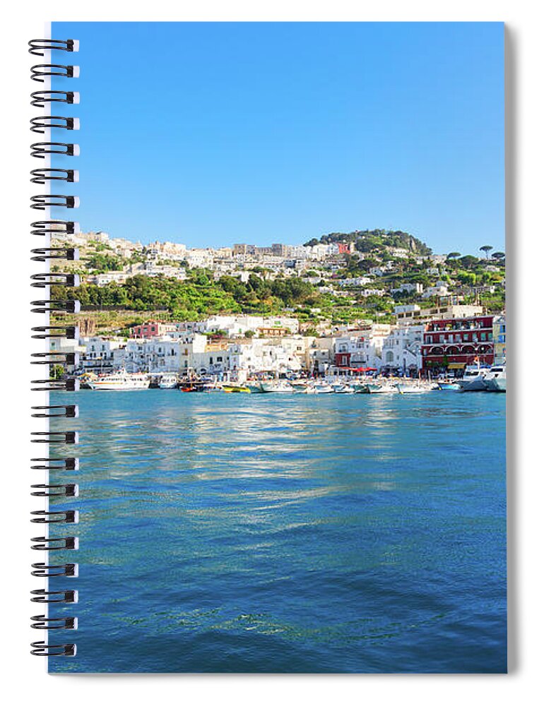 Capri Spiral Notebook featuring the photograph Capri Island, Italy by Anastasy Yarmolovich