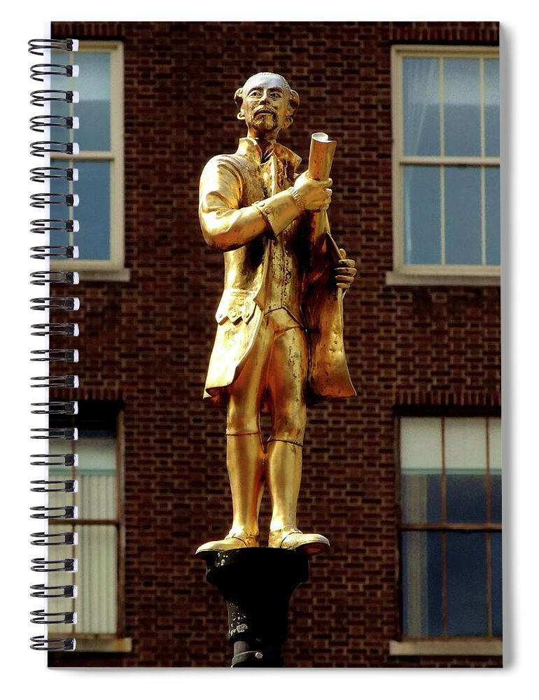 Connecticut Spiral Notebook featuring the photograph Capt. Joseph Wadsworth by Vincent Green