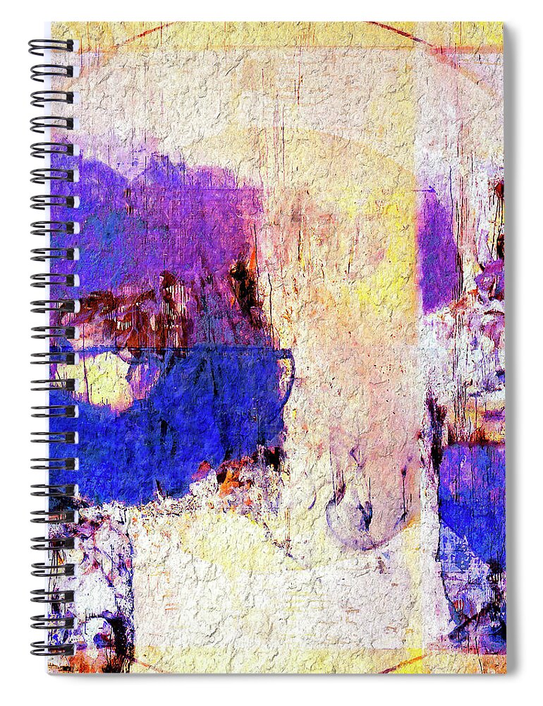 Abstract Spiral Notebook featuring the painting Captiva by Dominic Piperata