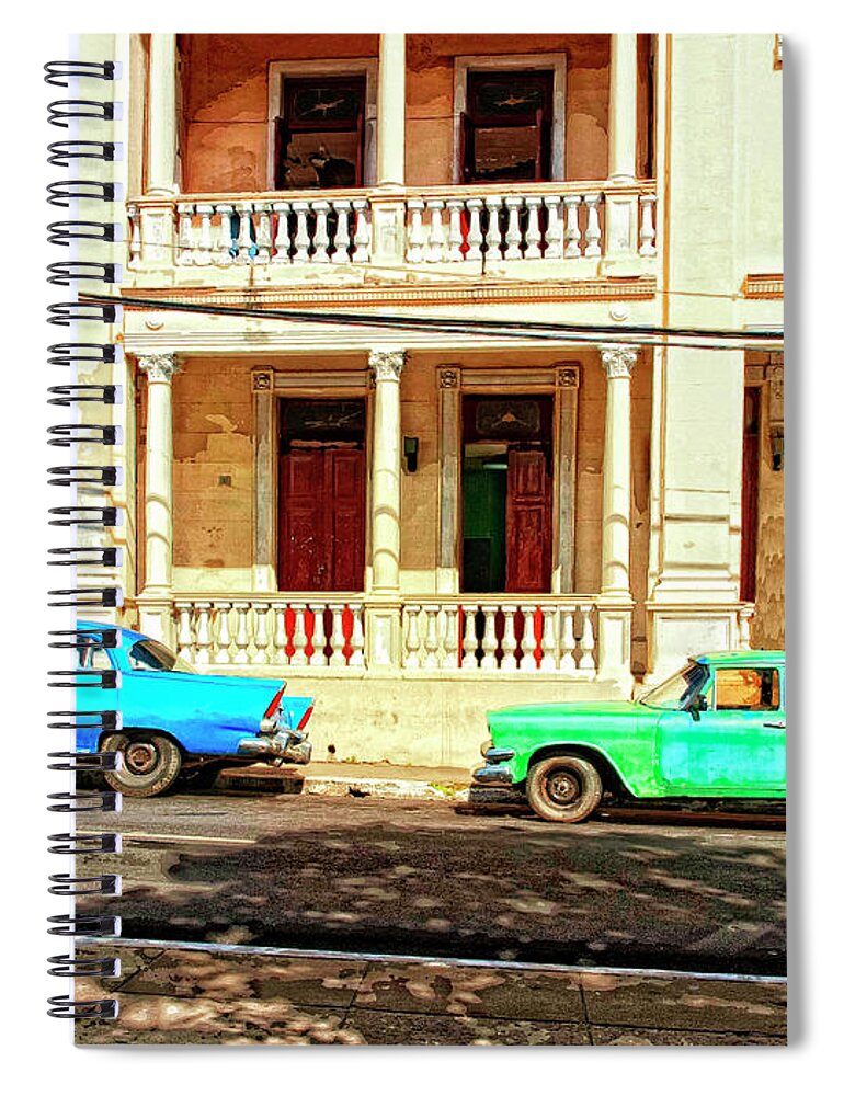 Car Club Spiral Notebook featuring the mixed media Car Club by Dominic Piperata