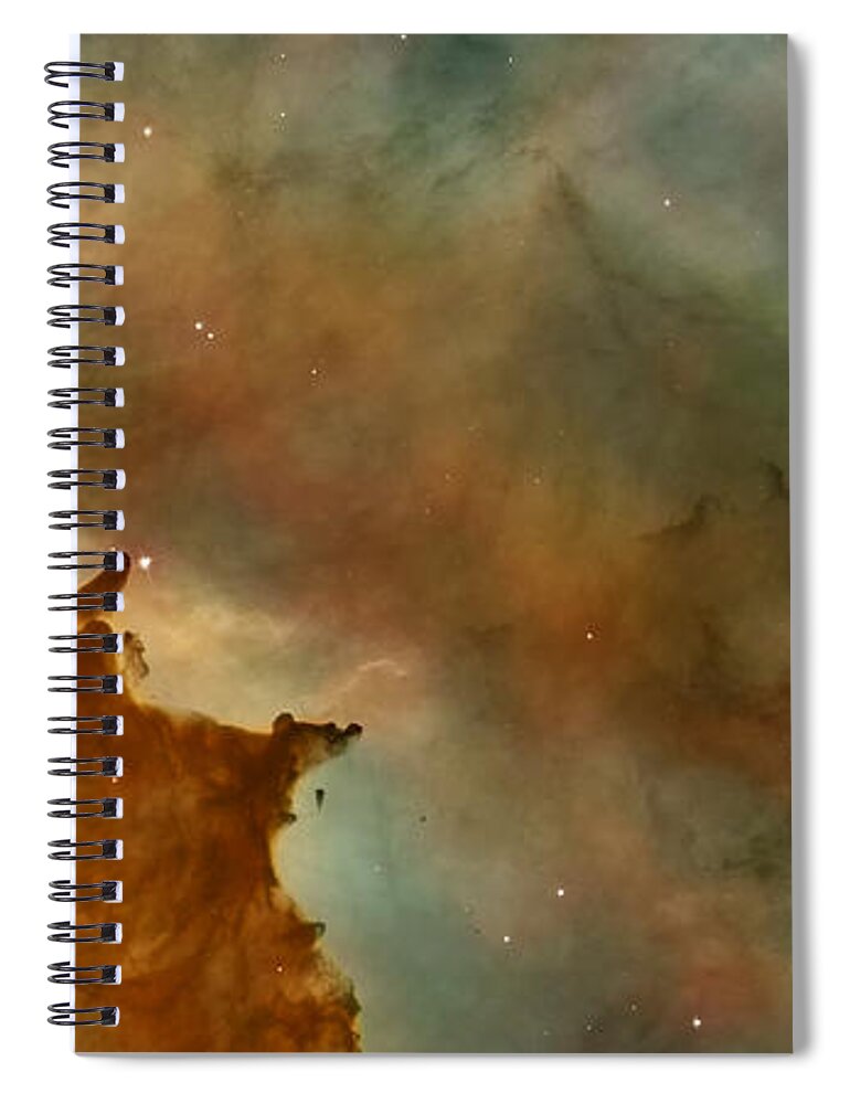 Space Spiral Notebook featuring the photograph Carina Nebula Details - Great Clouds by Mark Kiver