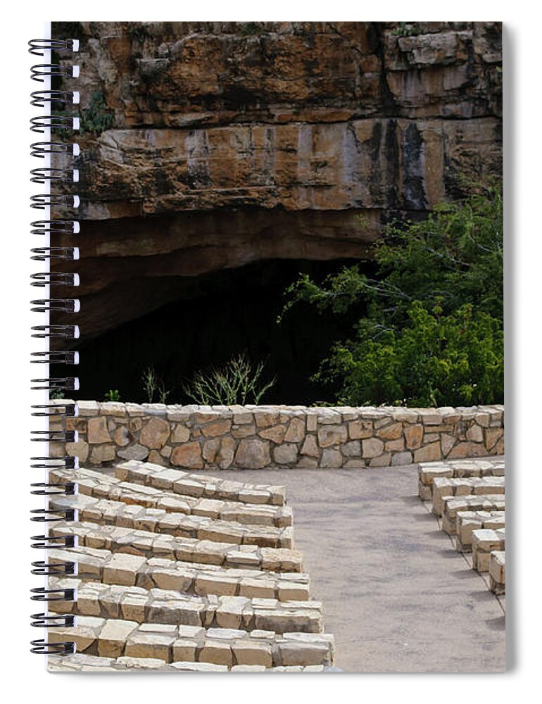 Cavern Spiral Notebook featuring the photograph Carlsbad Cavern Entrance by Tikvah's Hope