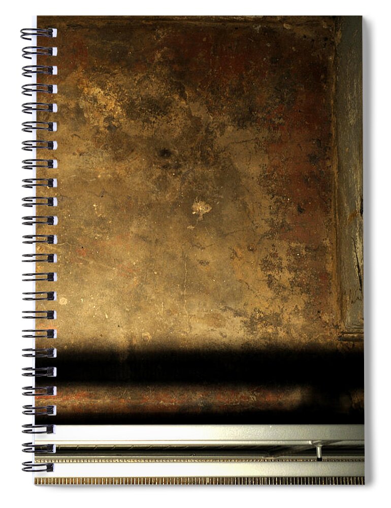 Manhole Spiral Notebook featuring the photograph Carlton 13 - abstract from the bridge by Tim Nyberg