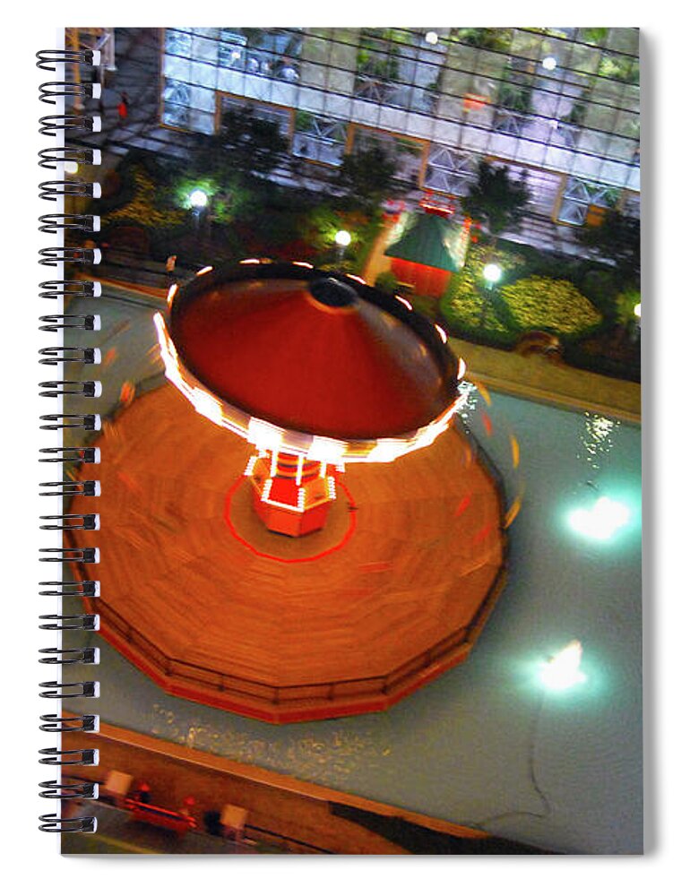 Navy Pier Spiral Notebook featuring the photograph Carousel by Brian O'Kelly