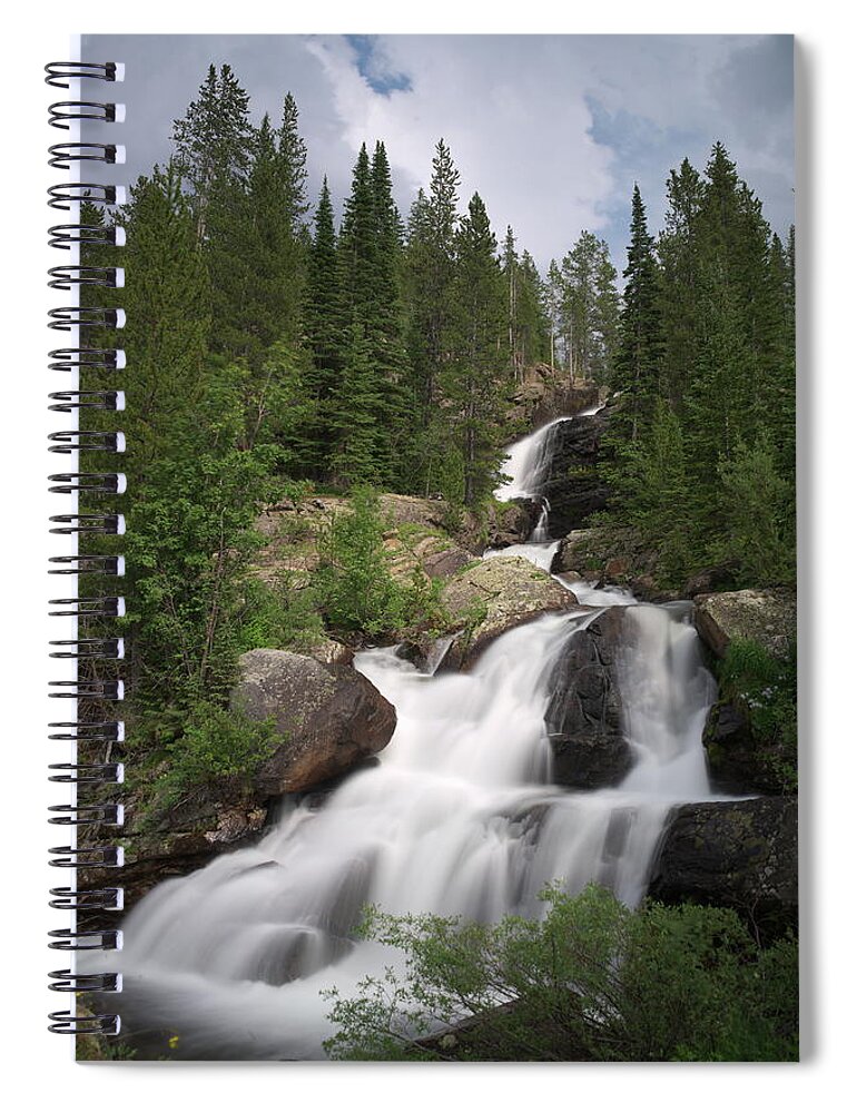 Waterfall Spiral Notebook featuring the photograph Cascade by Ivan Franklin
