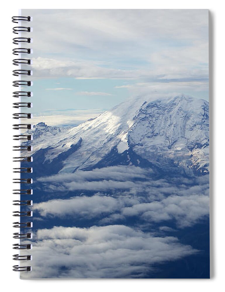 Mountains Spiral Notebook featuring the photograph Cascade Volcanos by Brooke Bowdren