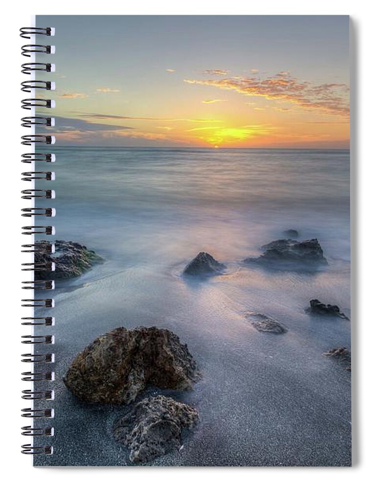 Florida Spiral Notebook featuring the photograph Casperson Beach Sunset by Paul Schultz