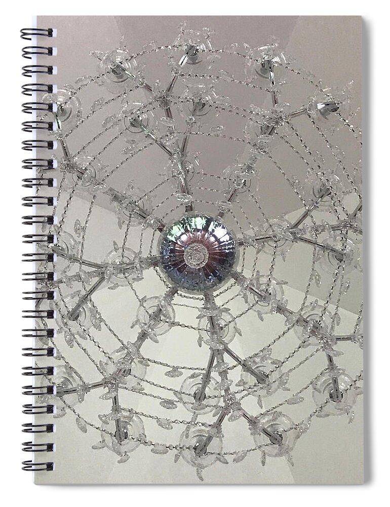 Chandelier Spiral Notebook featuring the photograph Castle Master by Annette Hadley